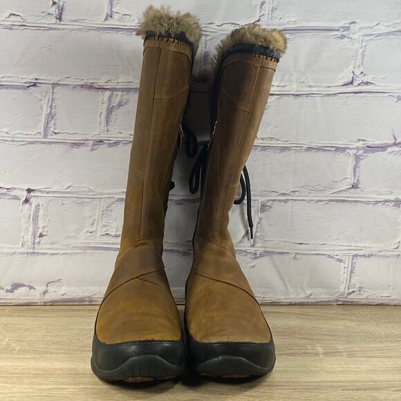 The North Face Janey II Luxe 200 Gram Primaloft Snow Boots Women's 7.5 Fur Trim - Picture 2 of 9